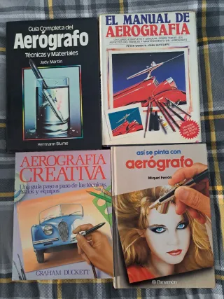 Guía completa Aerografia - 4 Libros