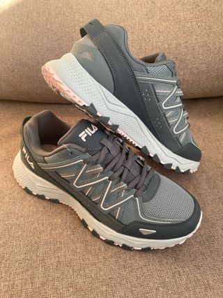 Zapatillas Fila Talla 41 Gris y Rosa