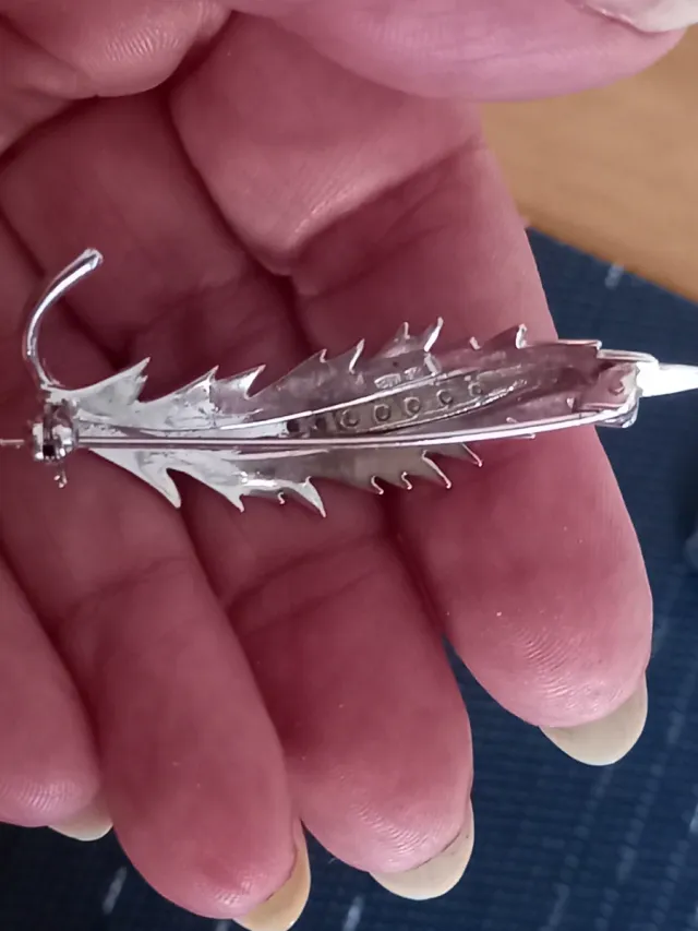 Spilla vintage argento 800