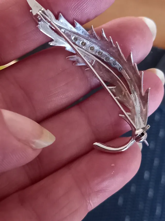 Spilla vintage argento 800