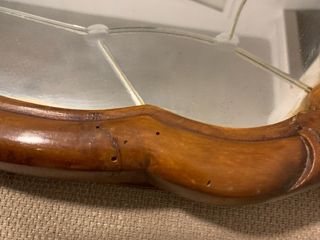 Espejo Vintage Madera, tenia carcoma pero INACTIVA