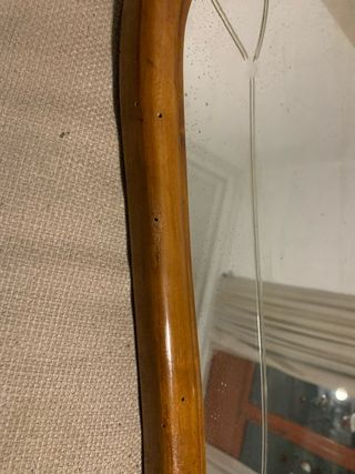 Espejo Vintage Madera, tenia carcoma pero INACTIVA