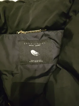 Plumífero Zara Negro Mujer