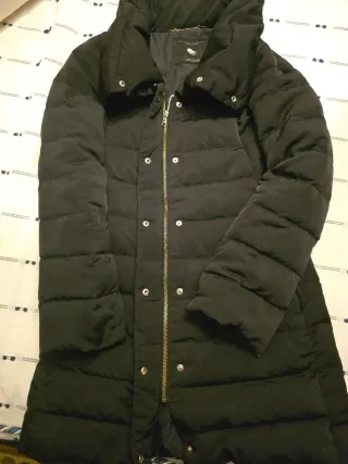 Plumífero Zara Negro Mujer