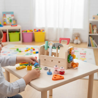 Caja de Herramientas Madera Montessori Juguete