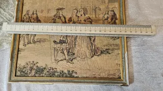 Tapiz antiguo estilo gobelinos Escena romántica