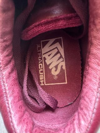 Vans Old Skool Burdeos Talla 39 Piel y Terciopelo