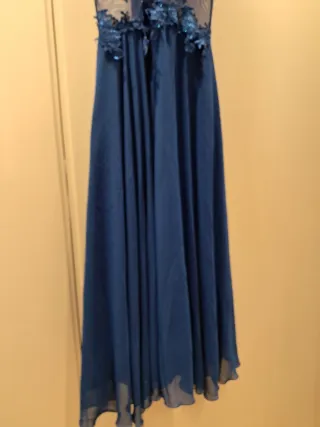 Vestido de fiesta largo azul