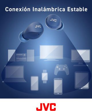 JVC HA-Z66T-A Gumy Mini Wireless Earbuds, klein, U