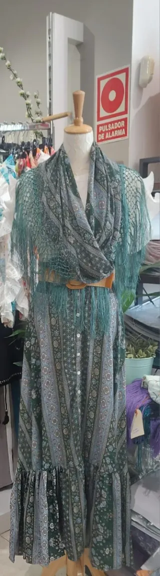 Traje Flamenca Lycra Multicolor