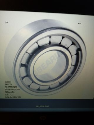 Rodamiento Eje Secundario Renault FR10038