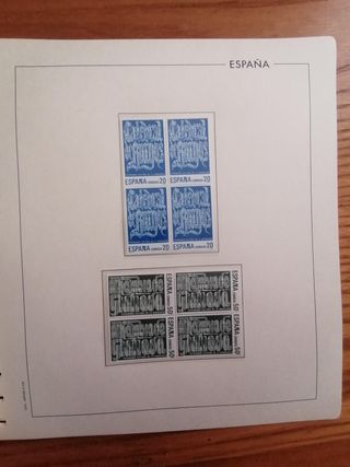 ÁLBUM SELLOS ESPAÑA AÑOS 1988 A 1991**MNH. BLOQUE