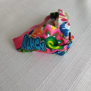 Chanclas Nancy rosas peludas y cinta pelo