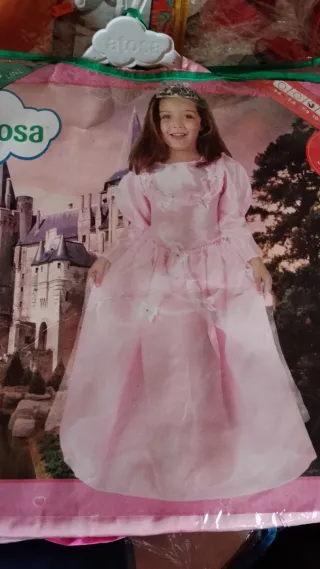 Disfraz Princesa Rosa Tallas 3-4 y 7-9