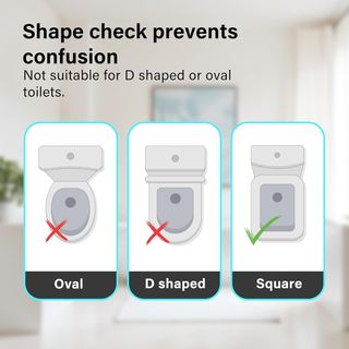 Asiento de inodoro cuadrado de cierre suave, asien