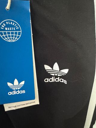 Mallas Adidas Negras con Rayas Blancas