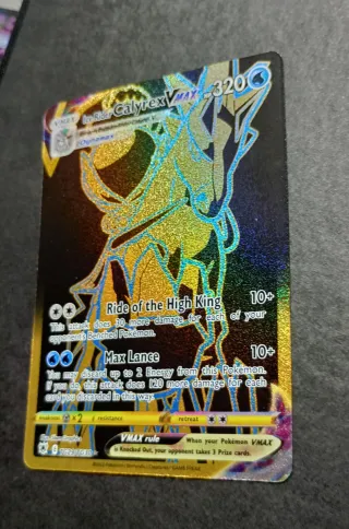 Carta Pokémon Calyrex VMAX Ice Rider 320 HP