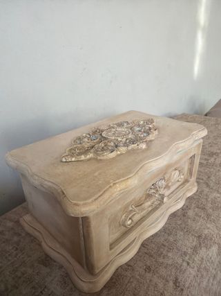 Caja joyero vintage decorada