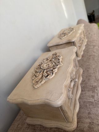 Caja joyero vintage decorada