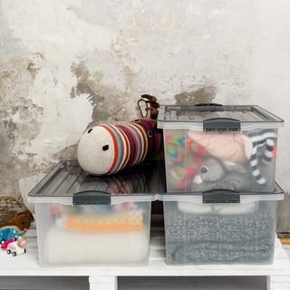 Rotho Compact Caja de almacenamiento 38l con tapa,