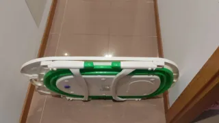 Bañera Bebé Plegable Verde y Blanca