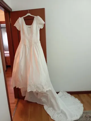 Vestido de Novia Alba Moda Blanco talla grande,