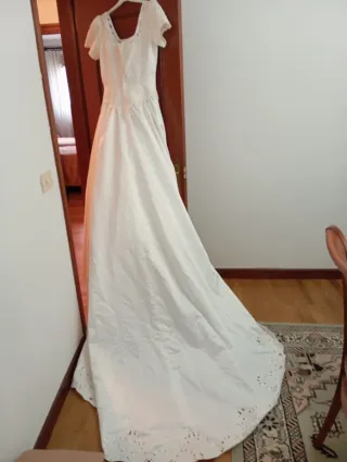 Vestido de Novia Alba Moda Blanco talla grande,