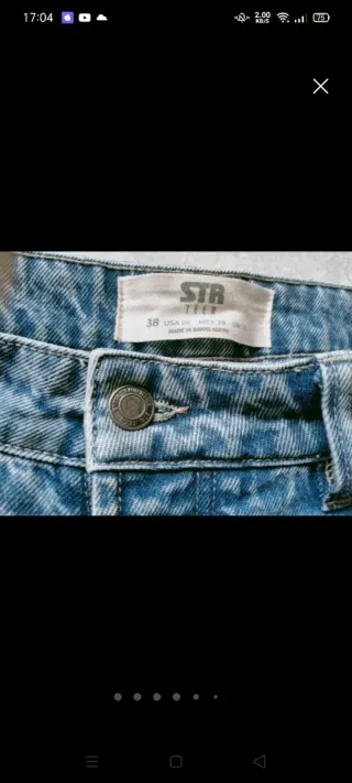 Pantalón vaquero Stradivarius Talla 38