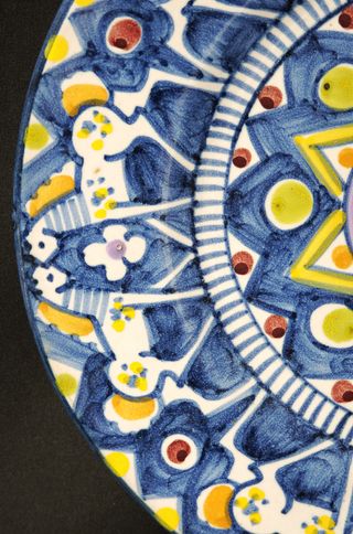 Pinto Vietri –Piatto decorativo ceramica