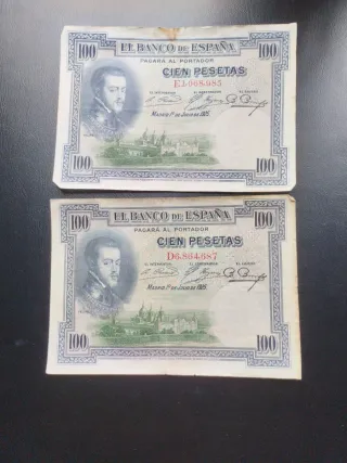 Lote Billetes y Monedas España