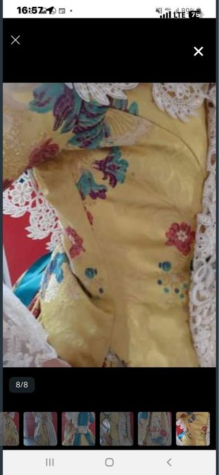 Traje de Fallera Multicolor