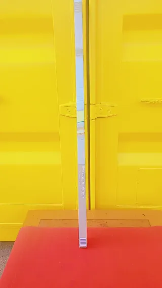 Estor plisado blanco y transparente