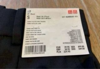 Pantaloni Uniqlo Neri Taglia M