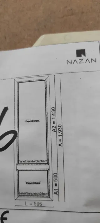 Ventana fija blanca nueva