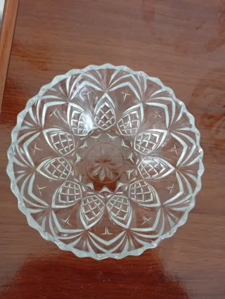 Bol de cristal para fruta