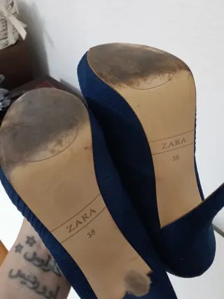 Zapatos de tacón azul