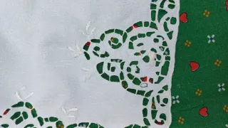 6 centrini vintage ricamati