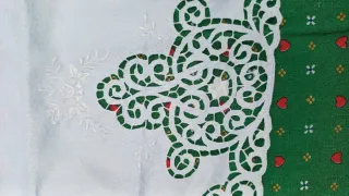 6 centrini vintage ricamati