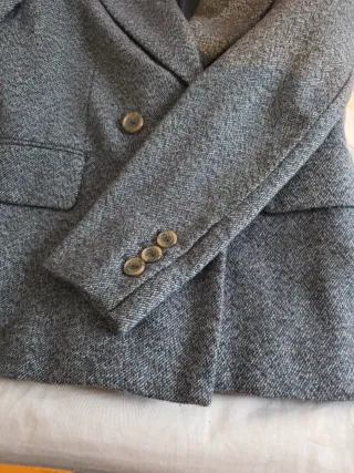 Chaqueta Bimba y Lola azul entallada