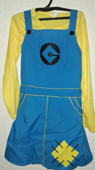 Disfraz Minion Chica Talla 10/12años