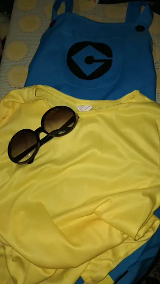 Disfraz Minion Chica Talla 10/12años