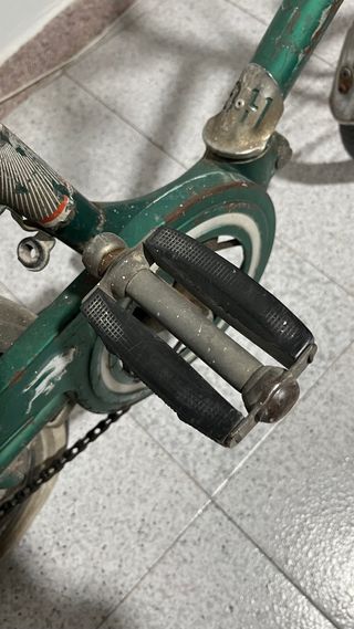 Bicicleta plegable verde