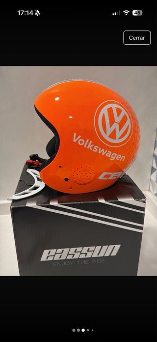 Casco esquí niño EASSUN naranja Talla S nuevo