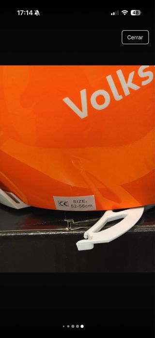 Casco esquí niño EASSUN naranja Talla S nuevo