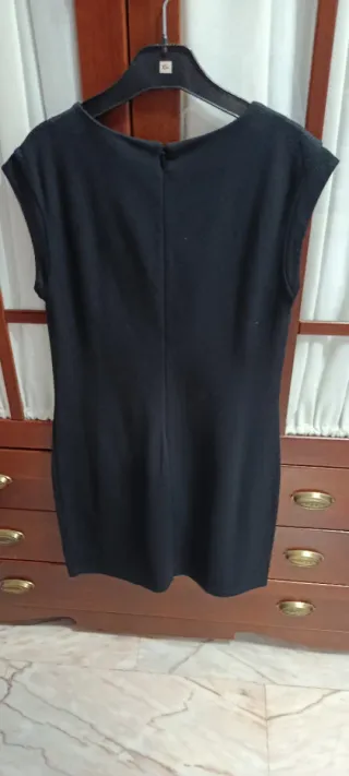 Vestido Cortefiel Negro Gris Talla M