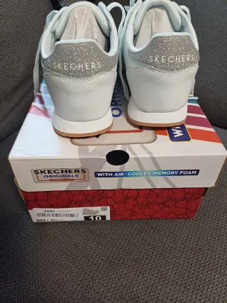 Skechers Zapatillas Blancas Mujer Talla 40