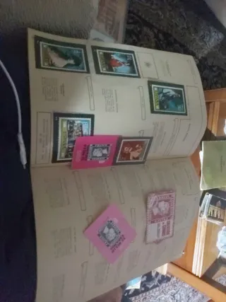 Álbum Colección Sellos Españoles 1967-1971