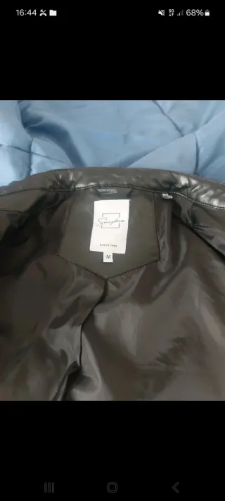 Giacca uomo ecopelle nera