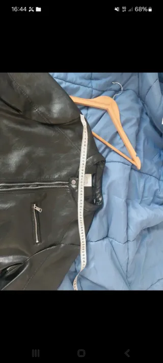 Giacca uomo ecopelle nera