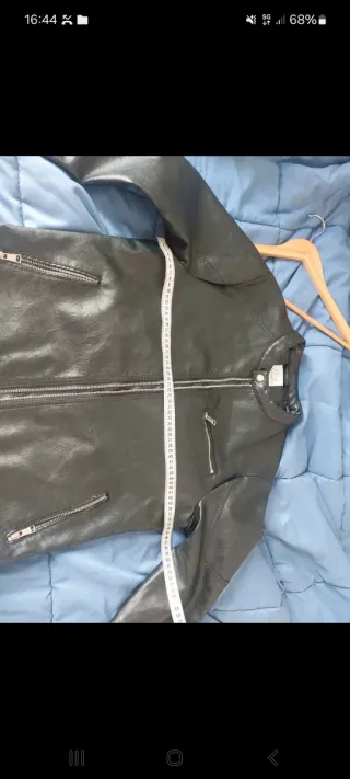 Giacca uomo ecopelle nera